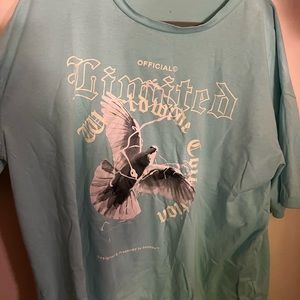 light blue t shirt